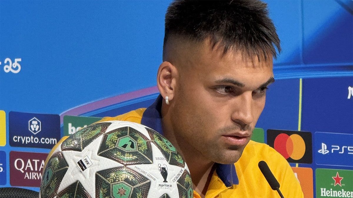 Lautaro Martínez palpitó la final de la Champions.