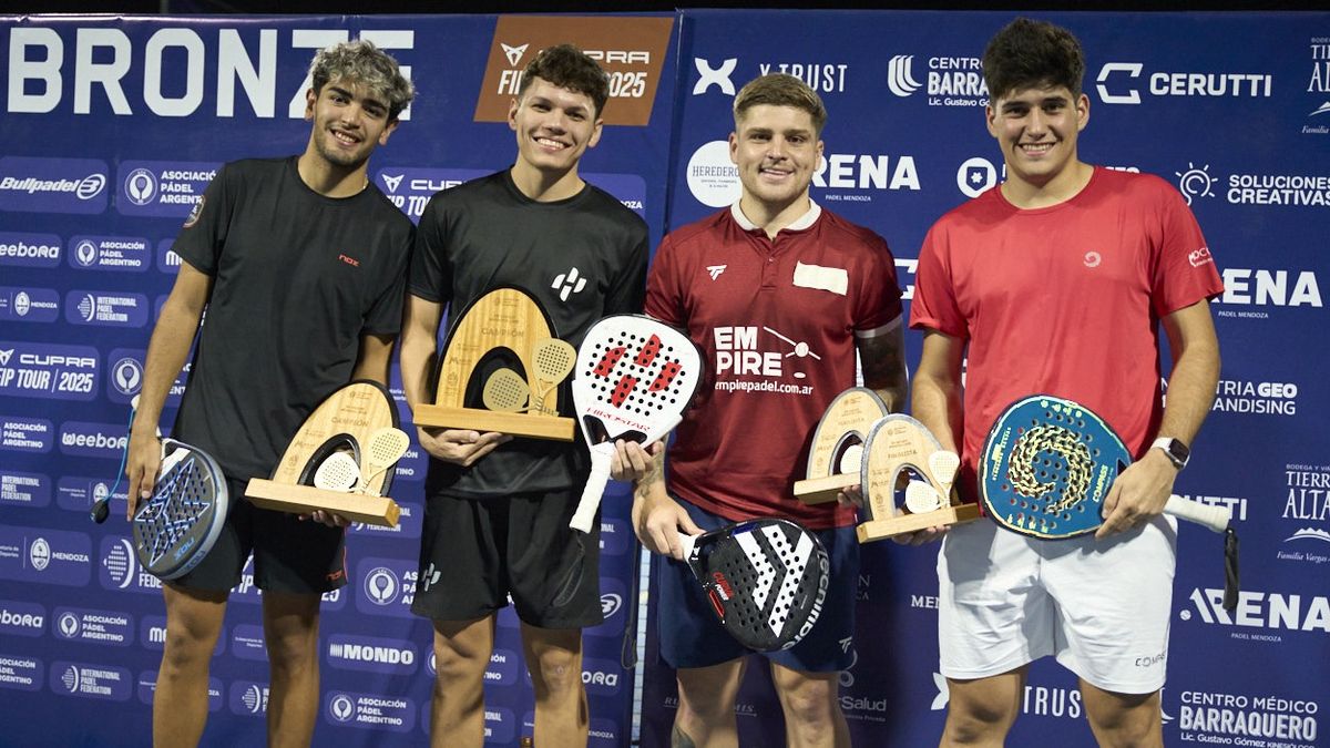 Campeones y finalistas en el Arena Padel.
