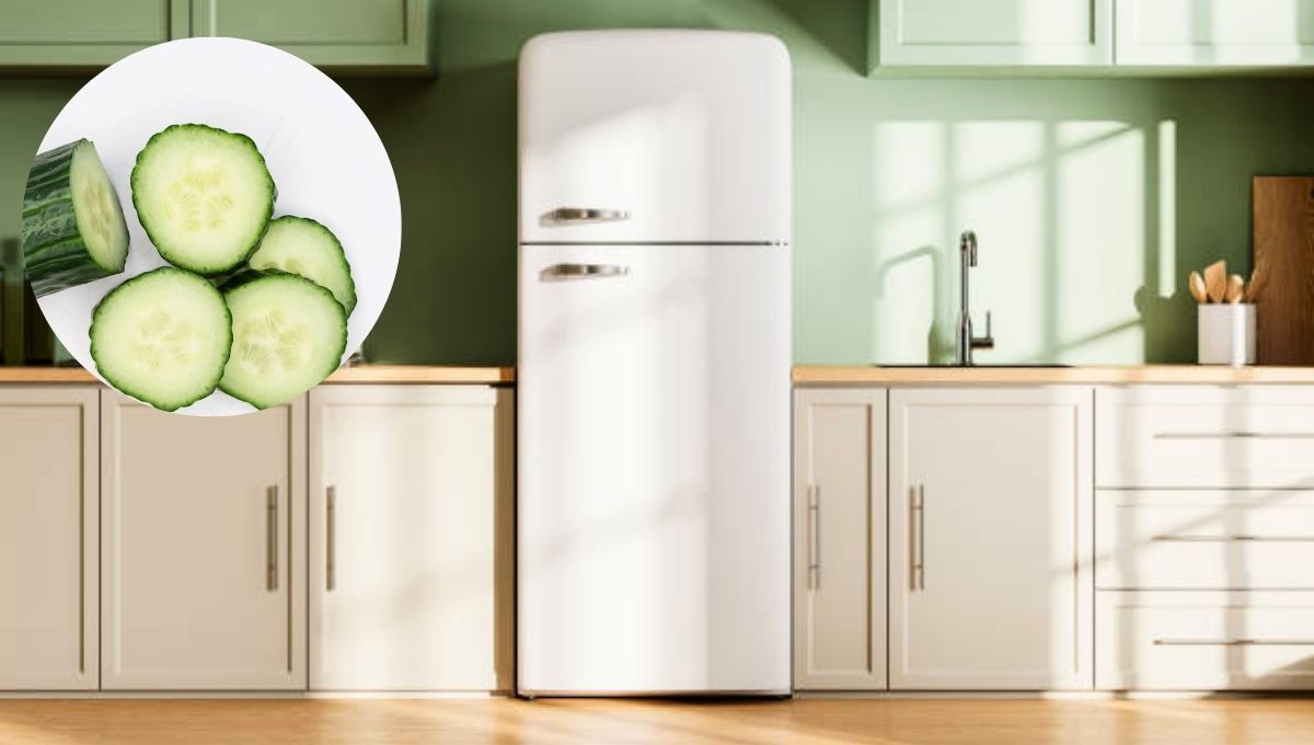 El pepino puede ser colocado detrás de tu heladera como un efectivo repelente