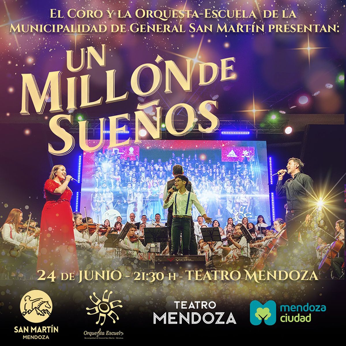 La Orquesta Escuela presenta en el Teatro Mendoza "Un millón de sueños".