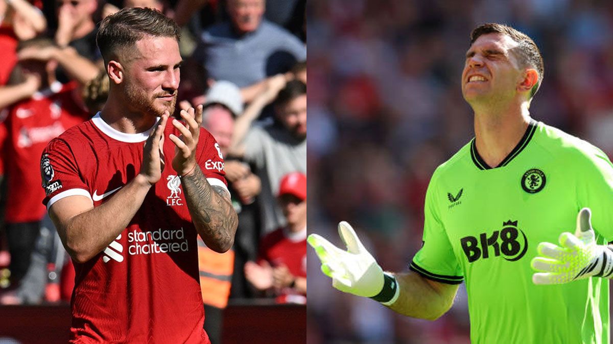 Alexis Mac Allister y el Dibu Martínez estuvieron frente a frente este domingo por la Premier League.