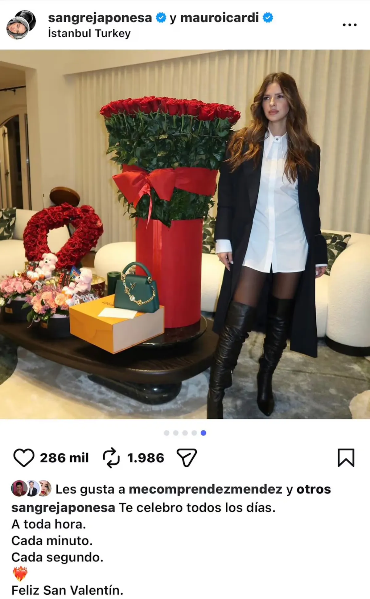 Los fastuosos regalos de Mauro Icardi a la China Suárez. Los fastuosos regalos de Mauro Icardi a la China Suárez.