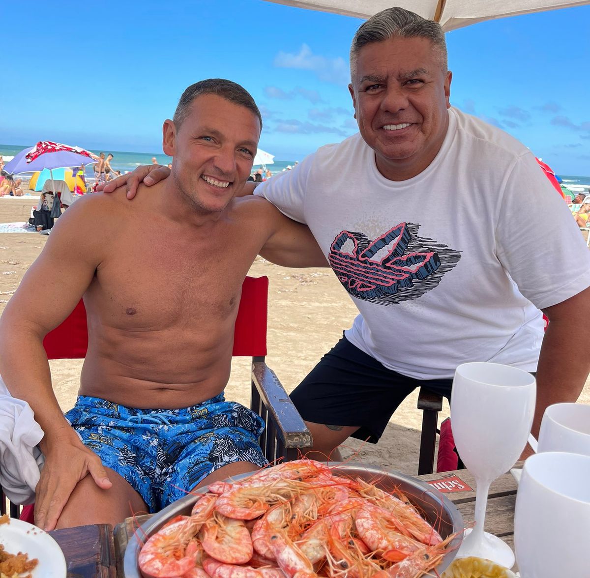 Chiqui Tapia está en Mar del Plata y aprovechó para ir a ver a Independiente Rivadavia y Aldosivi en la Primera Nacional