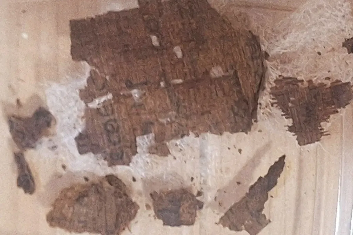 Este fragmento de papiro contiene versos de la Ilíada y apareció de forma sorprendente adherido a las vendas de una momia egipcia. Los expertos identificaron pasajes del segundo libro de Homero, una pieza clave de la literatura griega que fue colocada deliberadamente sobre el abdomen del cuerpo hace más de mil seiscientos años, uniendo para siempre la cultura helénica con las prácticas locales. Este fragmento de papiro contiene versos de la Ilíada y apareció de forma sorprendente adherido a las vendas de una momia egipcia. Los expertos identificaron pasajes del segundo libro de Homero, una pieza clave de la literatura griega que fue colocada deliberadamente sobre el abdomen del cuerpo hace más de mil seiscientos años, uniendo para siempre la cultura helénica con las prácticas locales.