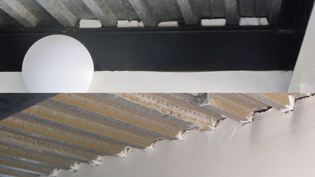 Vecinos de los urbanismos tratan de tapar con telgopor y cemento las rendijas que dejaron en sus apartamentos para que no entren animales y se escape tanto aire. (Fotos: Francisco RIncón) Vecinos de los urbanismos tratan de tapar con telgopor y cemento las rendijas que dejaron en sus apartamentos para que no entren animales y se escape tanto aire. (Fotos: Francisco RIncón)