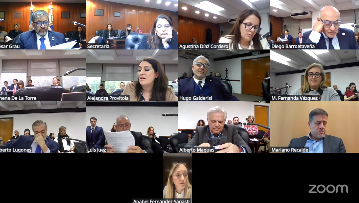 La sesión del Consejo de la Magistratura que trató el caso Salinas. La sesión del Consejo de la Magistratura que trató el caso Salinas.