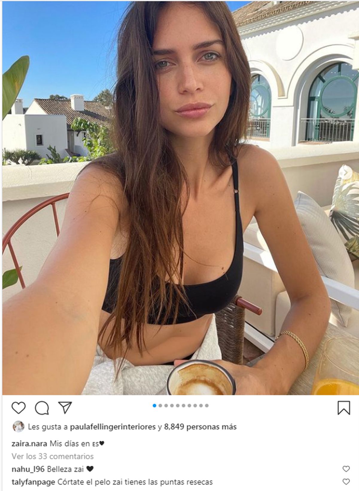 El palito de una seguidora a Zaira Nara