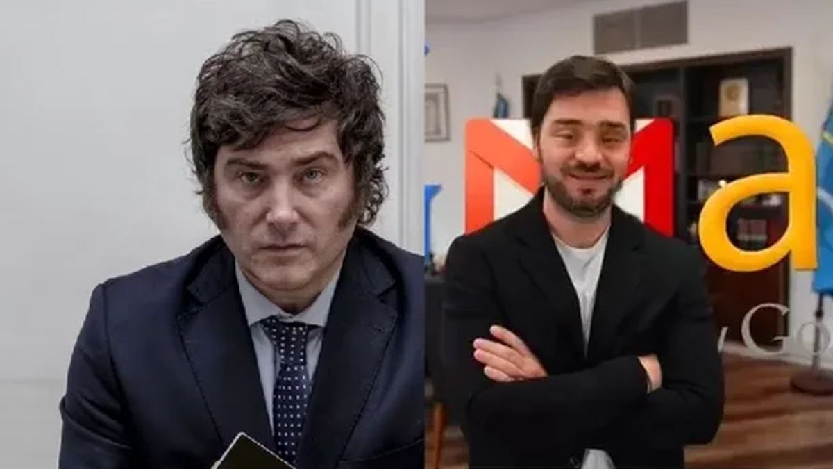El Presidente, Javier Milei, se burló de Ignacio Torres con una imagen en la que el chubutense aparece con rasgos del síndrome de Down.