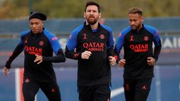 Kylian Mbappé, Lionel Messi y Neymar, figuras del PSG y del Mundial Qatar 2022.