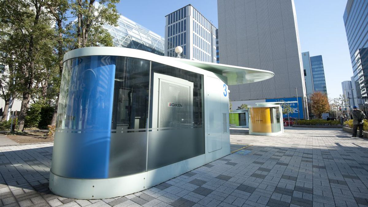 Así son las cabinas de entrada para estacionar una bicicleta en Japón. Así son las cabinas de entrada para estacionar una bicicleta en Japón.