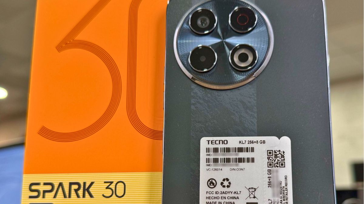 El celular Tecno Spark que se ofrece en Chile El celular Tecno Spark que se ofrece en Chile