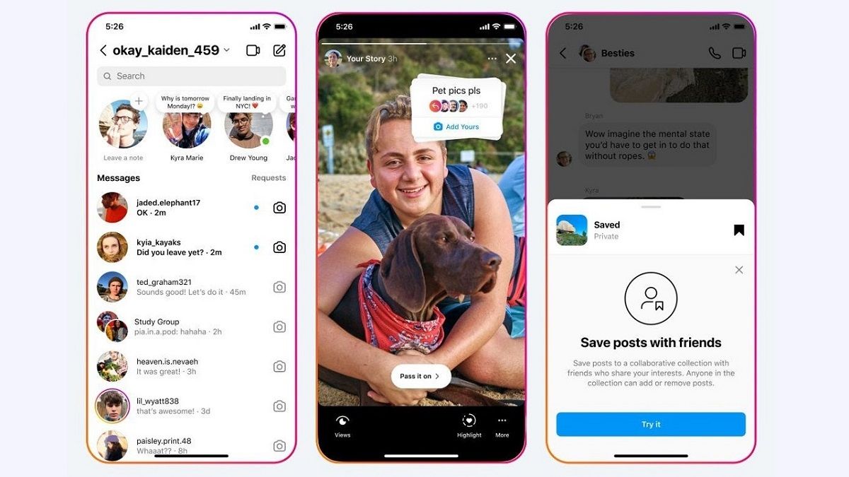 Colecciones colaborativas te permite guardar publicaciones de la red social en un espacio compartido con otras personas.