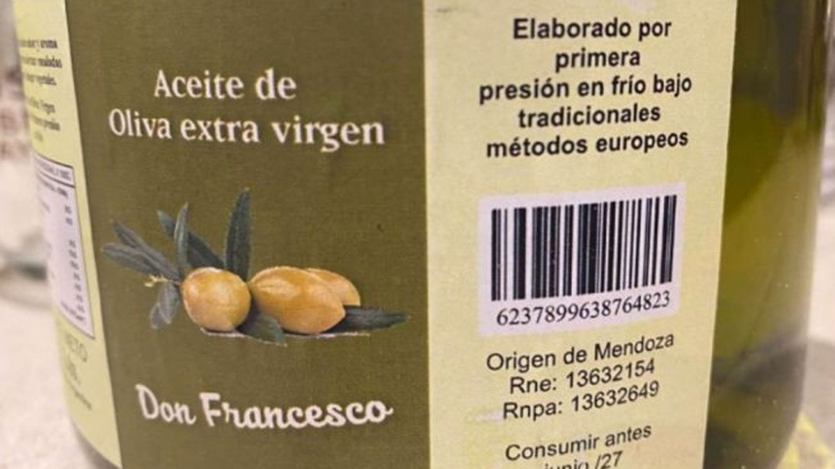 Un aceite de oliva de Mendoza fue prohibido por la ANMAT. 