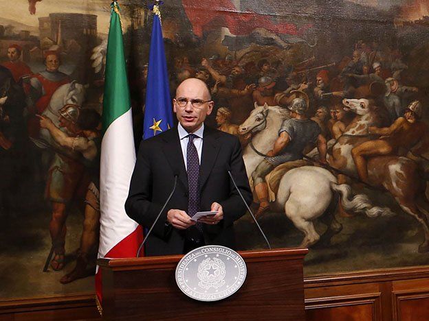 Presentó su dimisión el presidente del Gobierno italiano, Enrico Letta