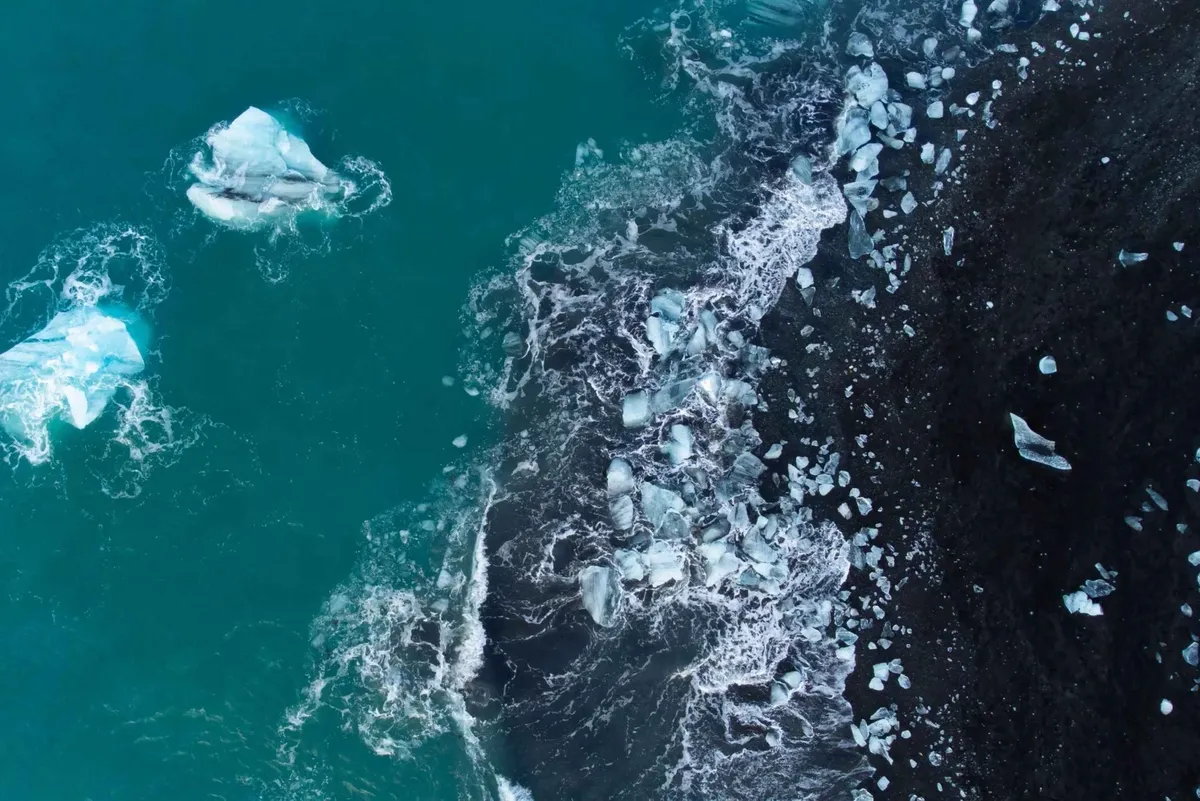 Esta playa parece de otro planeta.