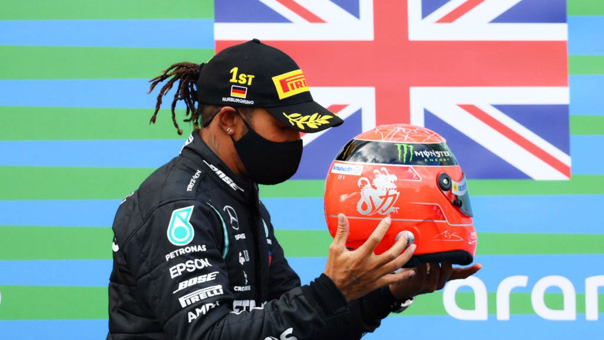 Hamilton igualó el récord de 91 triunfos de Schumacher