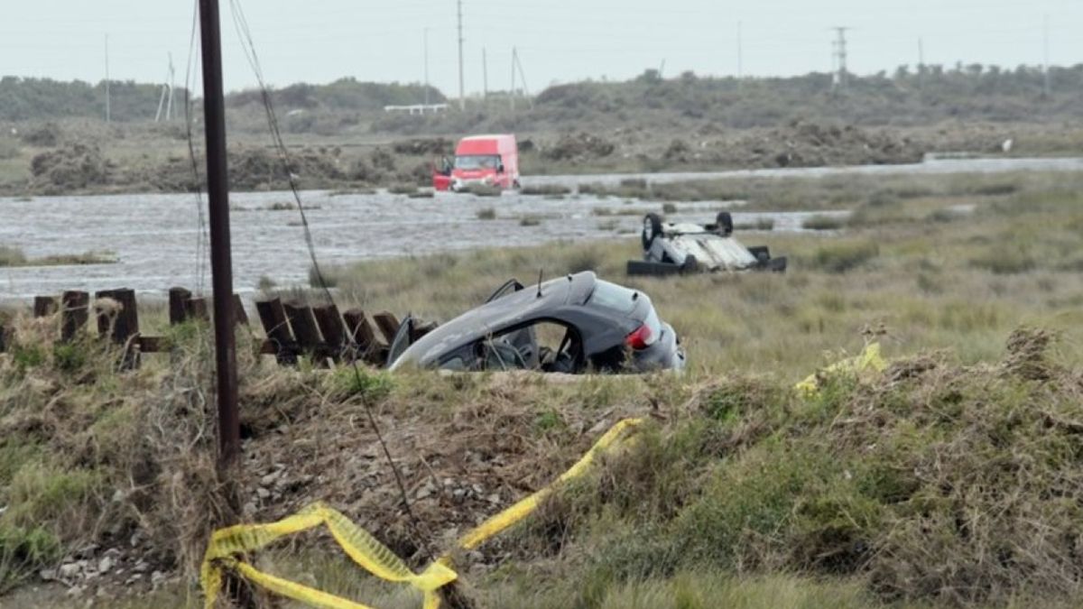 En esta zona de Bahía Blanca fue arrastrado el cuerpo de Delfina y su hermana Pilar durante el temporal del 7 de marzo En esta zona de Bahía Blanca fue arrastrado el cuerpo de Delfina y su hermana Pilar durante el temporal del 7 de marzo