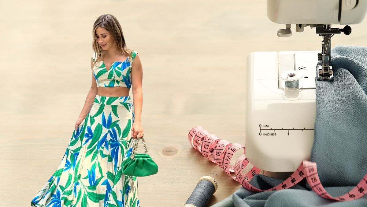 Truco DIY de costura en casa: cómo transformar un vestido en dos prendas de ropa