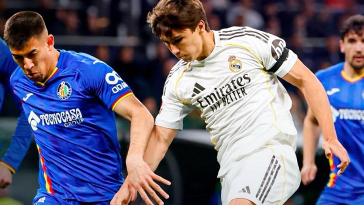 Zaid Romero, el mendocino que brilló con el Getafe ante el Real Madrid, en el Bernabéu