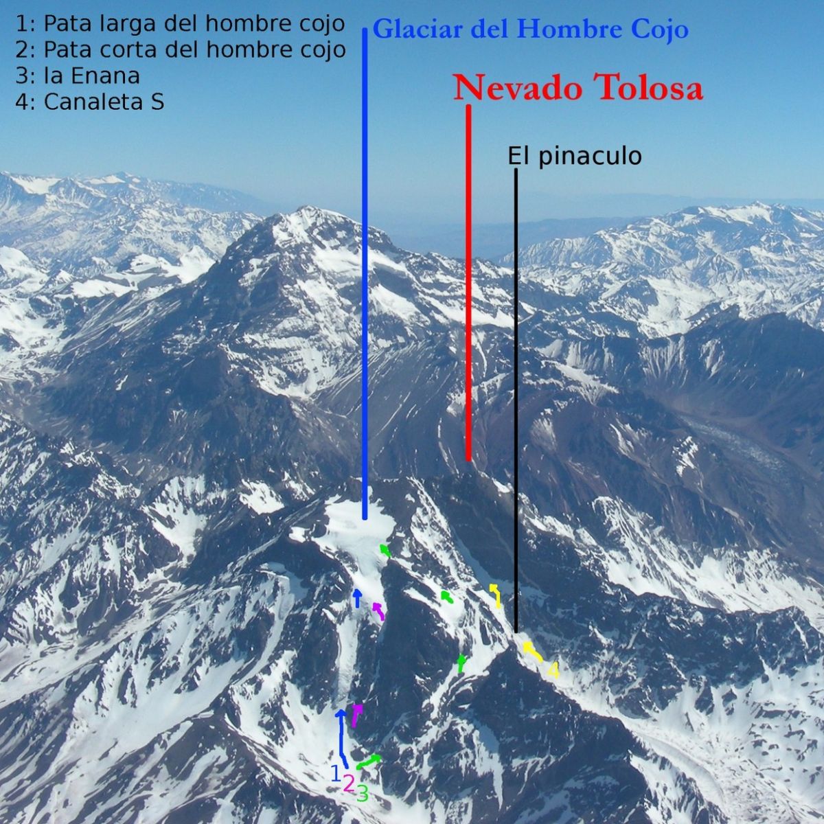 En el infograma se puede apreciar, en los puntos 3 y 4 el lugar desde donde cayó Vilardell (La Enana) y donde quedó su cuerpo (Canaleta S).
