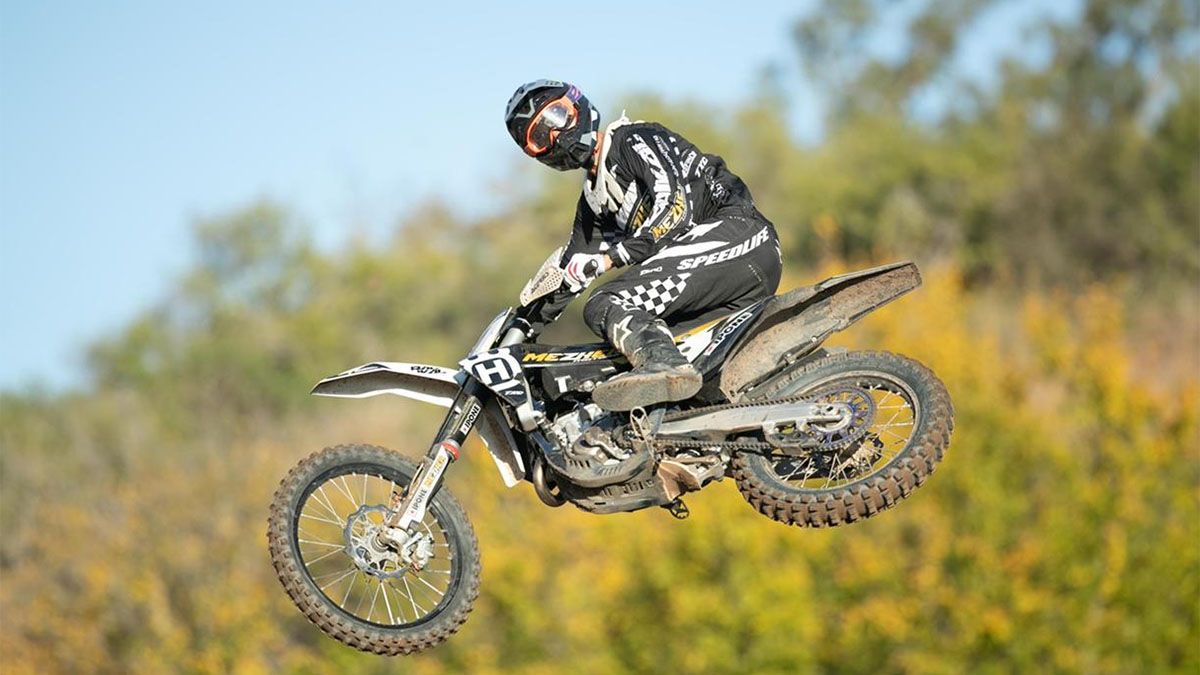 Luciano Righi hizo podio en el Argentino de motocross.
