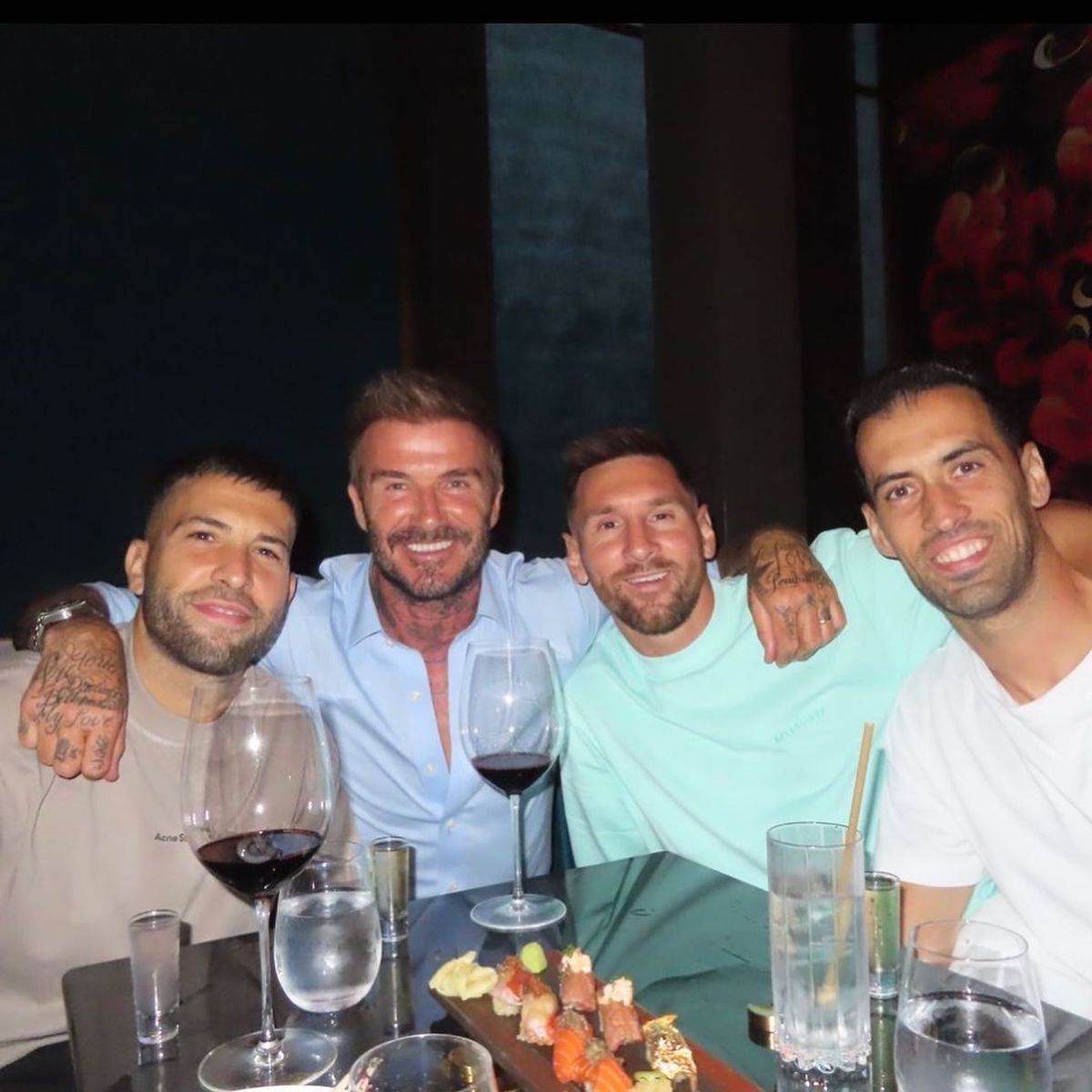 Alba, Beckham, Messi y Busquets, cuatro leyendas del fútbol en Miami Alba, Beckham, Messi y Busquets, cuatro leyendas del fútbol en Miami