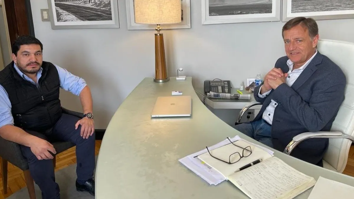 El último encuentro entre Suarez y Ojeda. El intendente le habría anticipado sus intenciones al gobernador, pero no obtuvo su apoyo.
