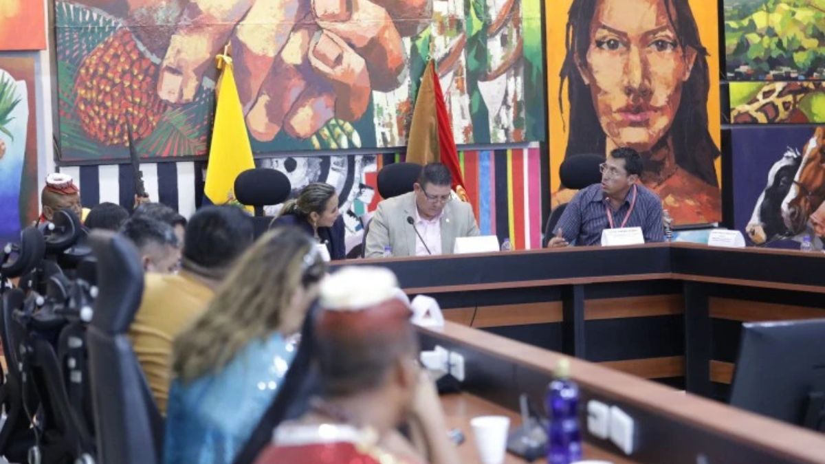 Sesión celebrada por la Comisión de Biodiversidad de la Asamblea Nacional de Ecuador el 12 de junio. Este órgano ha participado en los debates sobre los mercados de carbono, ya que la asamblea ha deliberado sobre el marco jurídico que permitiría al país regularlos (Imagen: David Vela / Asamblea Nacional del Ecuador, CC BY-SA) Sesión celebrada por la Comisión de Biodiversidad de la Asamblea Nacional de Ecuador el 12 de junio. Este órgano ha participado en los debates sobre los mercados de carbono, ya que la asamblea ha deliberado sobre el marco jurídico que permitiría al país regularlos (Imagen: David Vela / Asamblea Nacional del Ecuador, CC BY-SA)