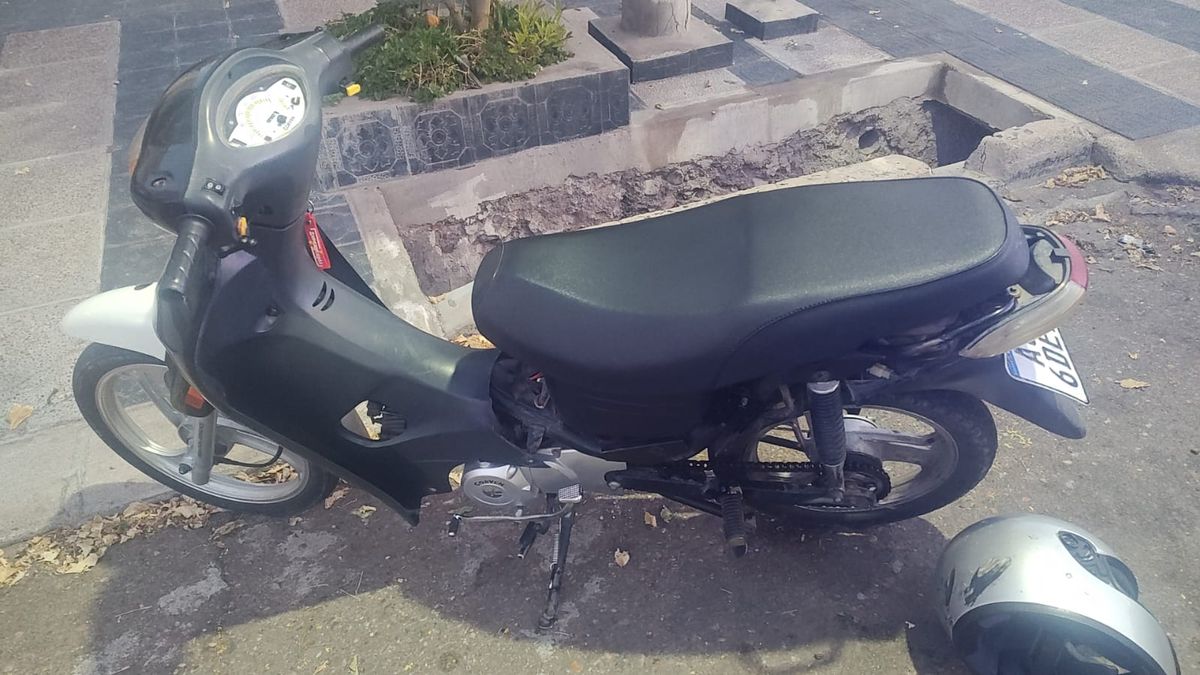 La moto recuperada. La moto recuperada.