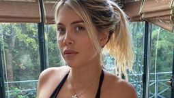 Tras las fotos, filtran video de Wanda Nara entrenando en joggineta, panza al aire y al natural