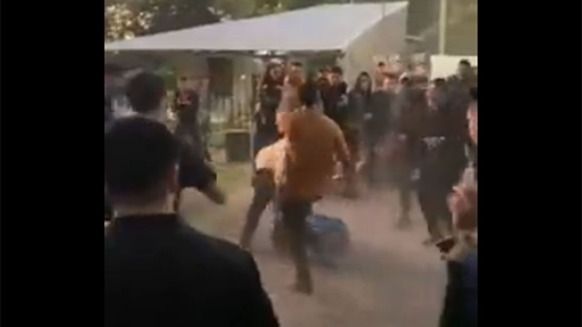 Videos: batalla campal en Mendoza a la salida de una cervecería