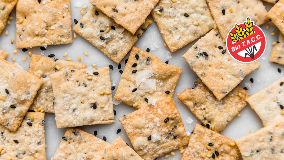 Estas galletitas saladas sin TACC son una verdadera delicia.