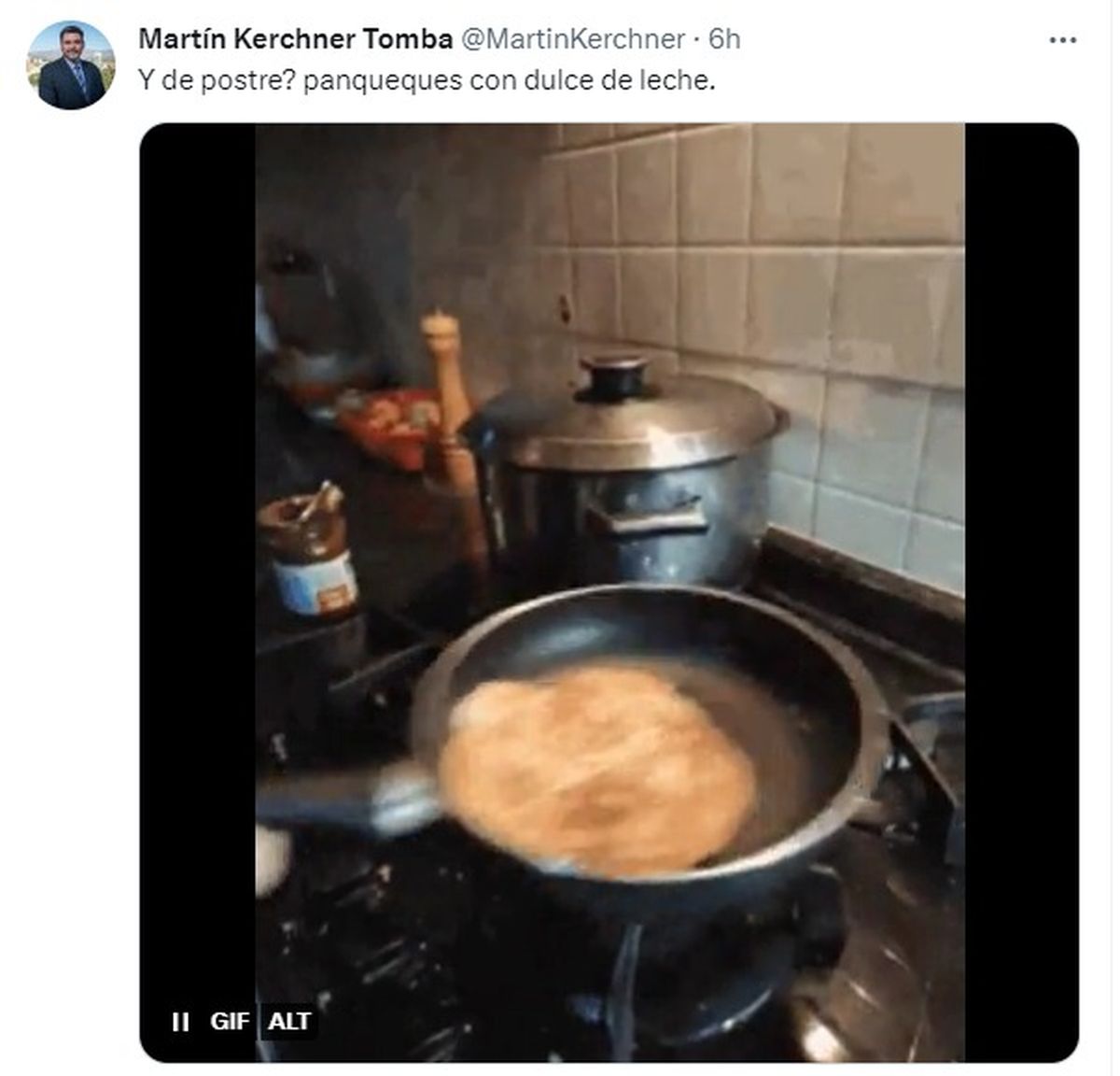 Uno de los tuits de Martín Kerchner.