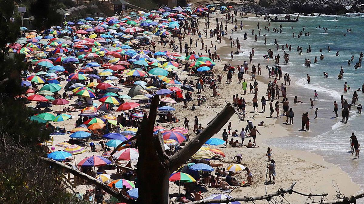 Las playas de Valparaíso son muy concurridas por los mendocinos que viajan a Chile.