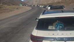 Se registraron 4,5 kilómetros de finas en el Paso Cristo Redentor con demoras de 4 horas para quienes viajan hacia Chile.&nbsp;