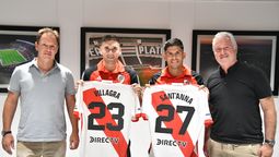 Villagra y SantAnna fueron presentados y concentraron para este domingo.