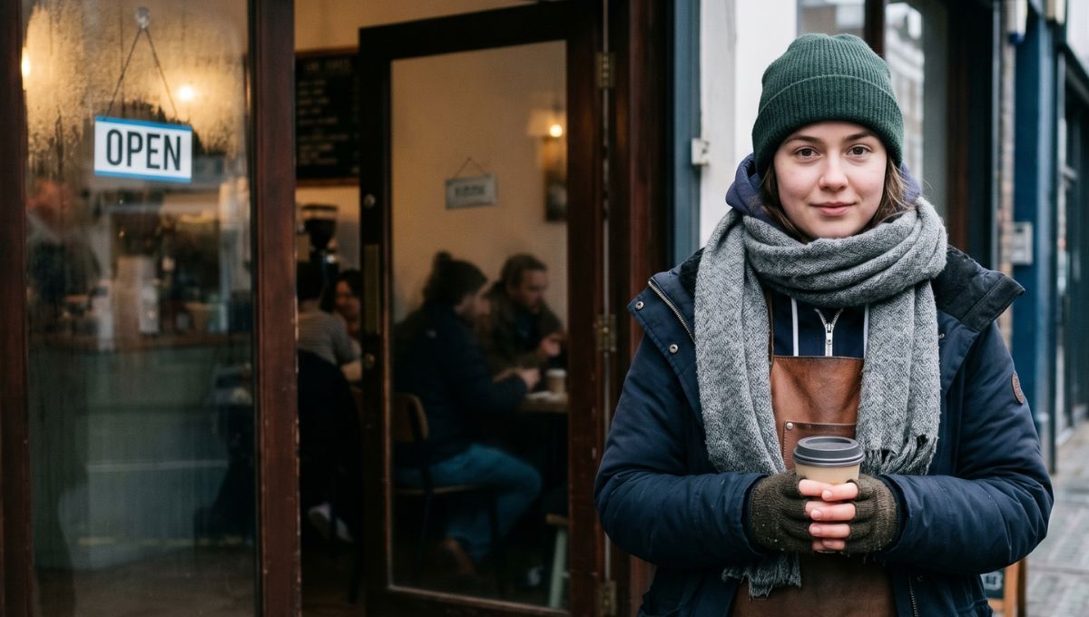 La empleada trabajaba en una cafetería. Fuente: Imagen generada por IA La empleada trabajaba en una cafetería. Fuente: Imagen generada por IA