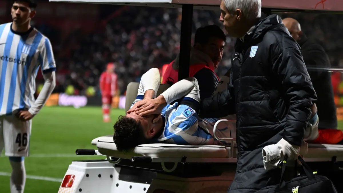 Marco Di Césare sufrió una grave lesión en Racing.