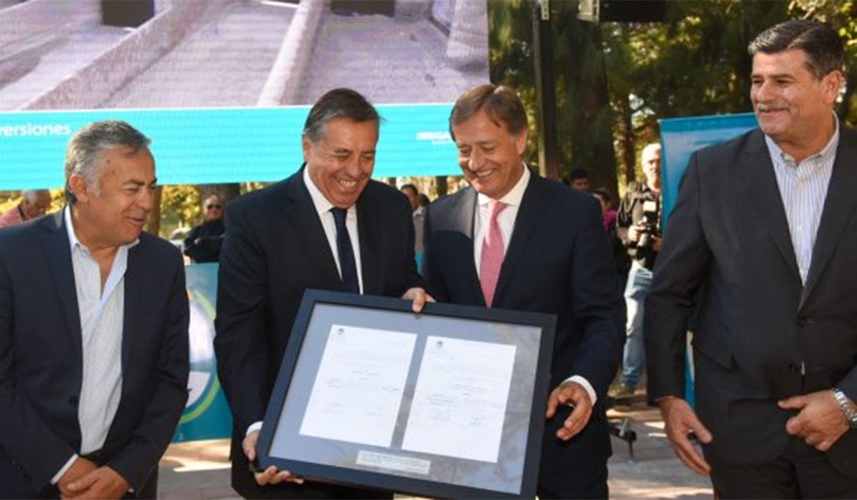 Irrigación. La cartera que esta semana reafirmó a Sergio Marinelli al frente, es otro de los espacios que espera poder contar con dólares de Portezuelo para poder hacer obras hídricas.