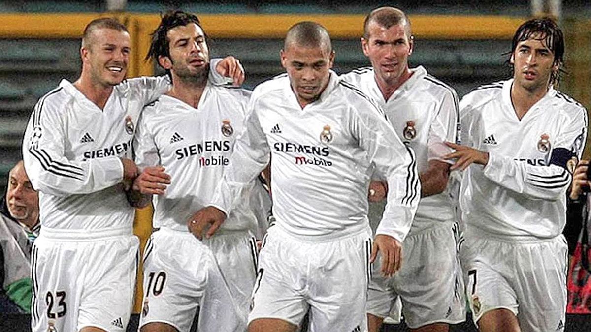 David Beckham, Luis Figo, Ronaldo, Zidane y Raúl González, fueron los galácticos.