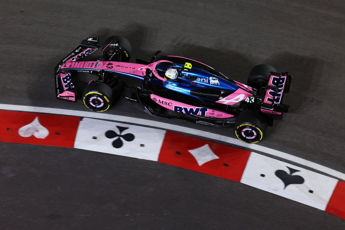 Franco Colapinto en el Gran Premio de Las Vegas.