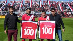 Moyano y Montero fueron homenajeados (Martín Pravata)