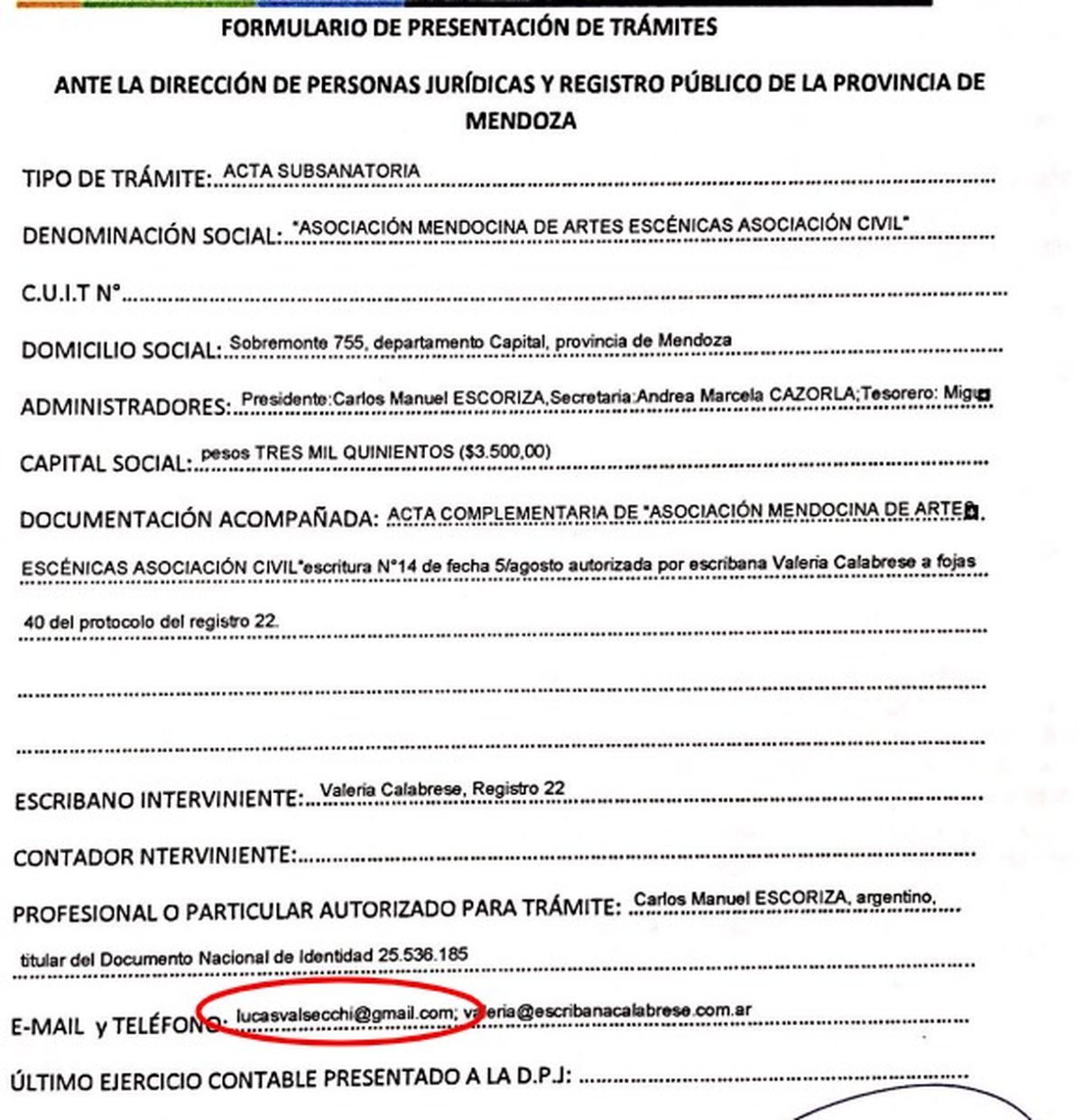 El email de Lucas Valsecchi está entre los contactos que figuran en la conformación de AMAE, lo que originó indignación en el peronismo y en el colectivo Ni una menos.