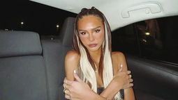 Juanita Tinelli estrena mini vestido en clave ceñido nude y ultra XS
