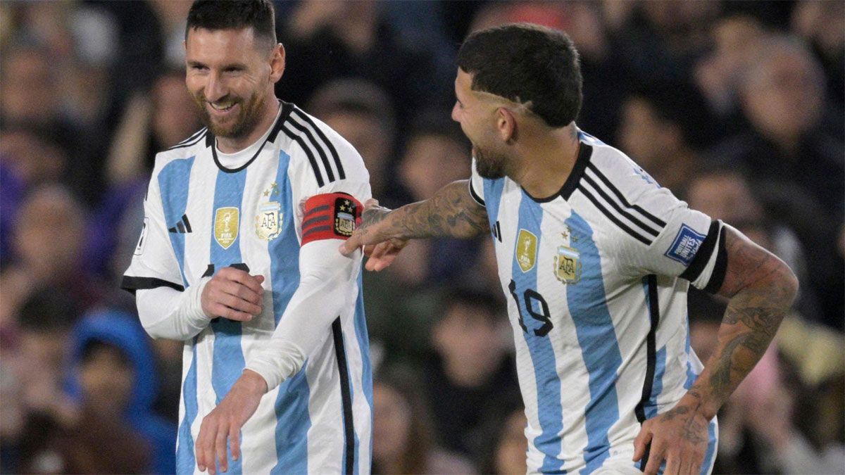 Lionel Messi y Nicolás Otamendi, figuras de la Selección argentina.