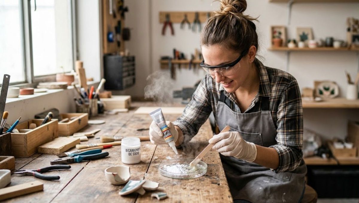 Mezclar bicarbonato de sodio con pegamento: por qué recomiendan hacerlo y para qué sirve