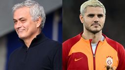 José Mourinho y Mauro Icardi.