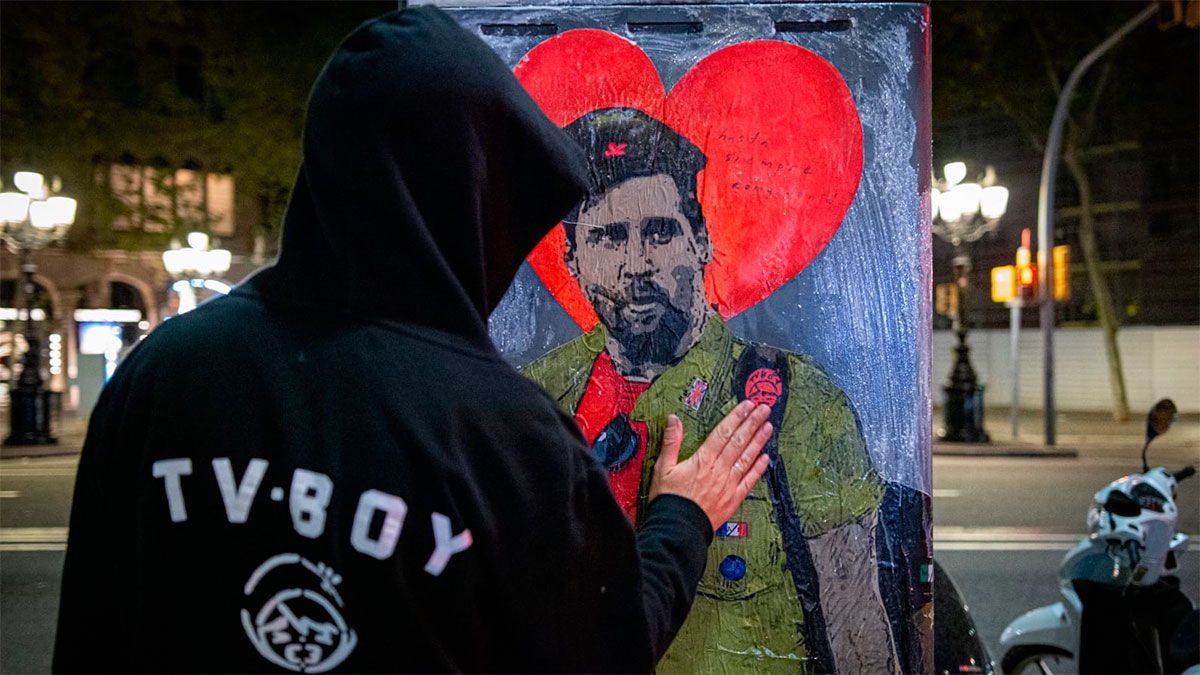 El artista urbano TVBoy sorprendió con una especial obra de despedida dedicada a