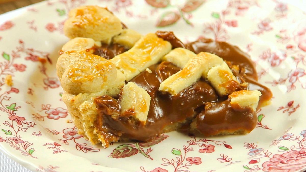 Receta de la pastafrola de dulce de leche. Foto: gentileza tastemade.