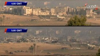 Así se vive en un barrio palestino el intenso bombardeo israelí